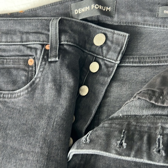 Denim forum black jeans. Size 28 and 28 L style is yoko high rise slim - Picture 3 of 3
